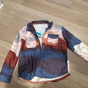 Zaful Multicolor Casual Button Down Shirt